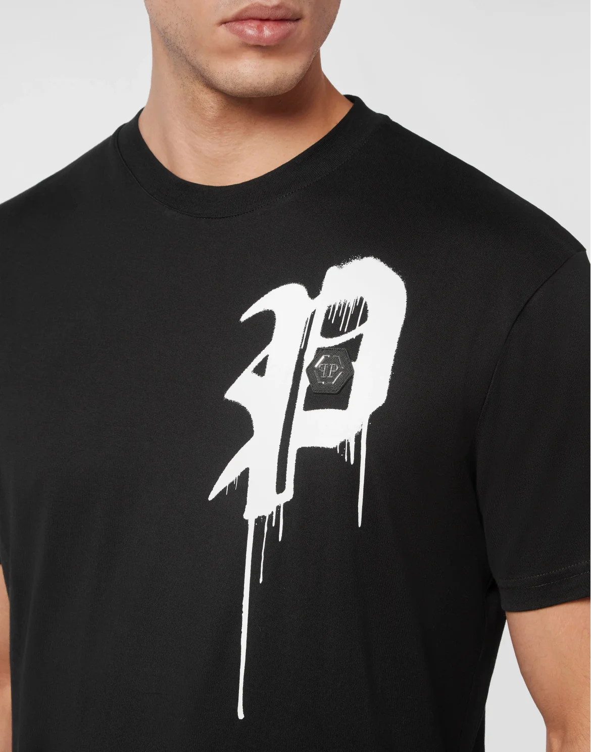 T-shirt Round Neck SS Gothic Plein, цвет: Черный