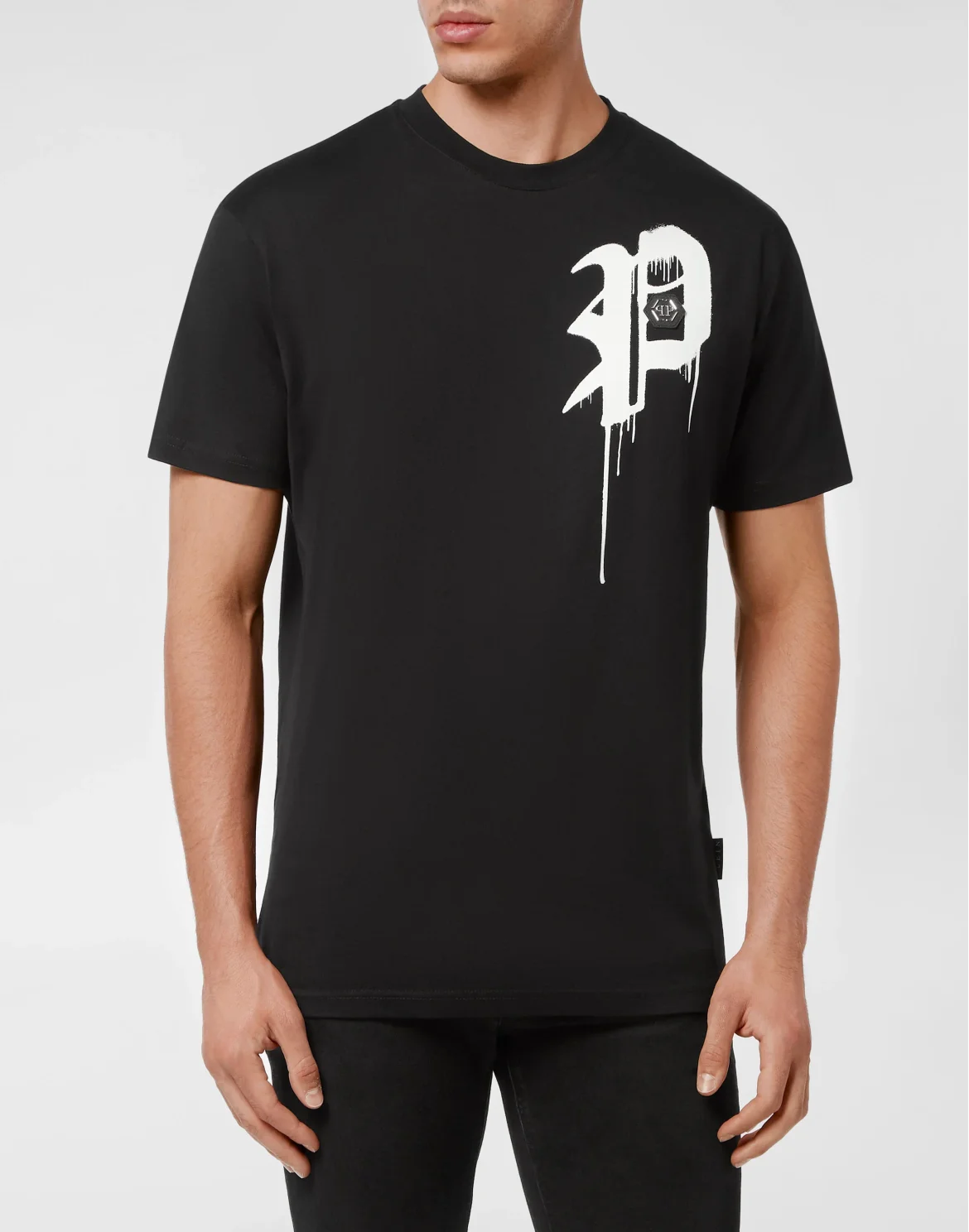 T-shirt Round Neck SS Gothic Plein, цвет: Черный