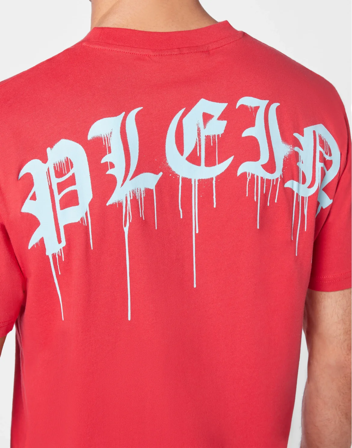 T-shirt Round Neck SS Gothic Plein, цвет: Красный