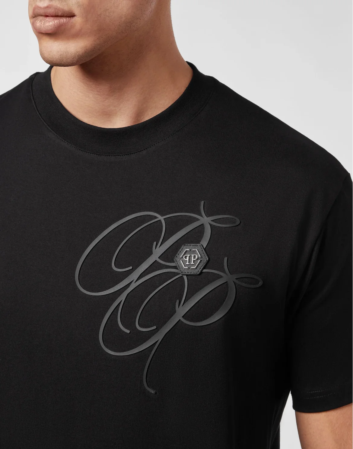 T-shirt Round Neck SS Plein Empire, цвет: Черный