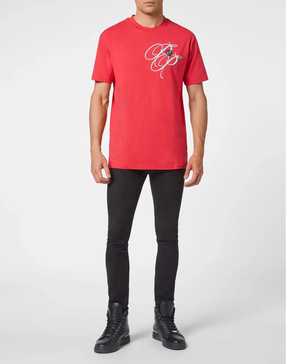 T-shirt Round Neck SS Plein Empire, цвет: Красный