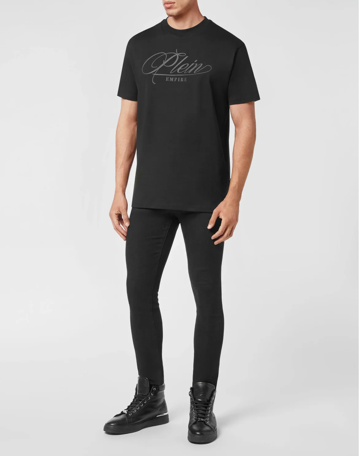T-shirt Round Neck SS Plein Empire, цвет: Черный