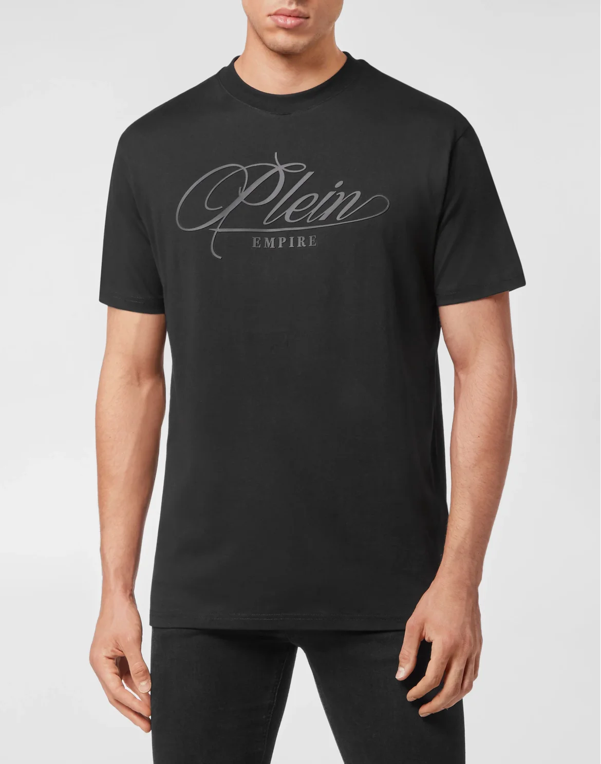 T-shirt Round Neck SS Plein Empire, цвет: Черный