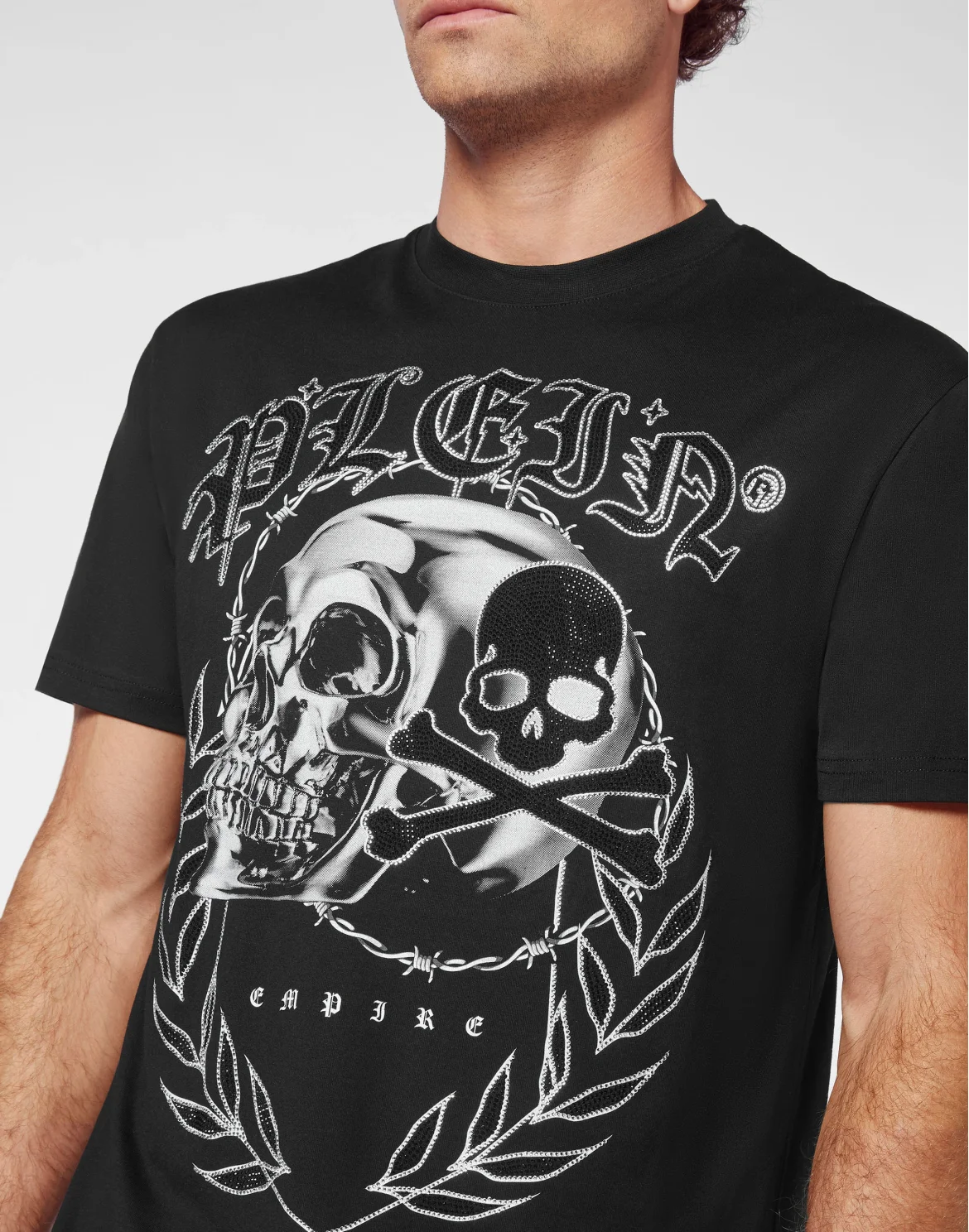 T-shirt Round Neck SS Plein Empire, цвет: Черный