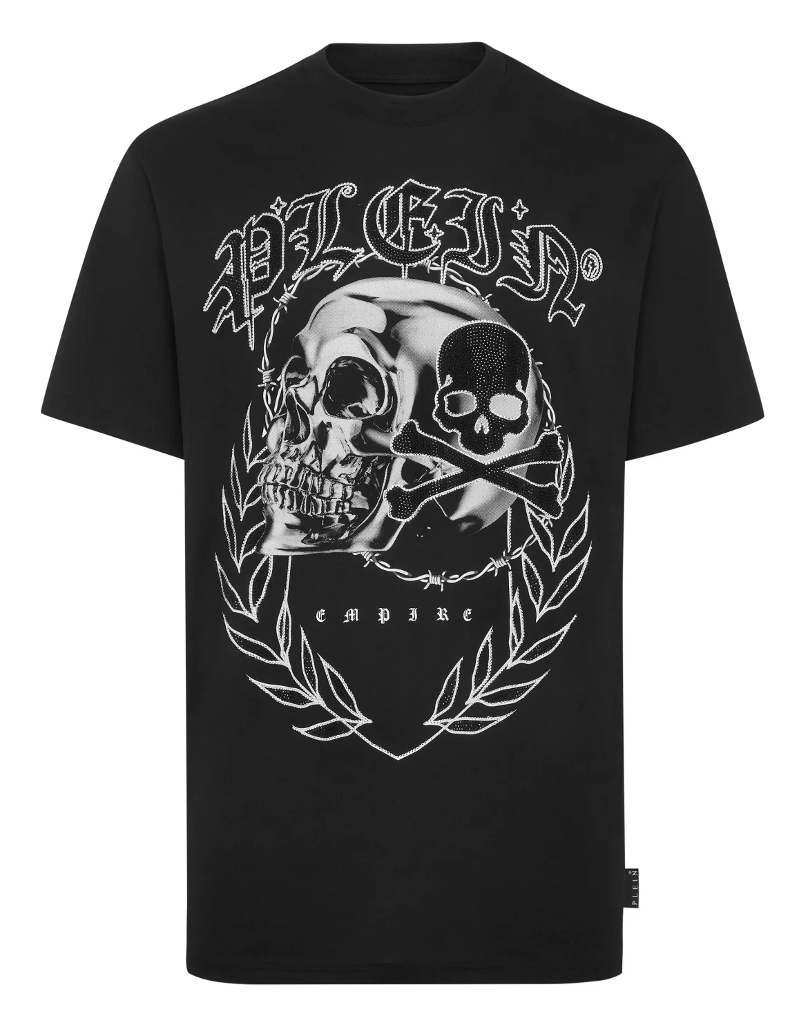 T-shirt Round Neck SS Plein Empire, цвет: Черный