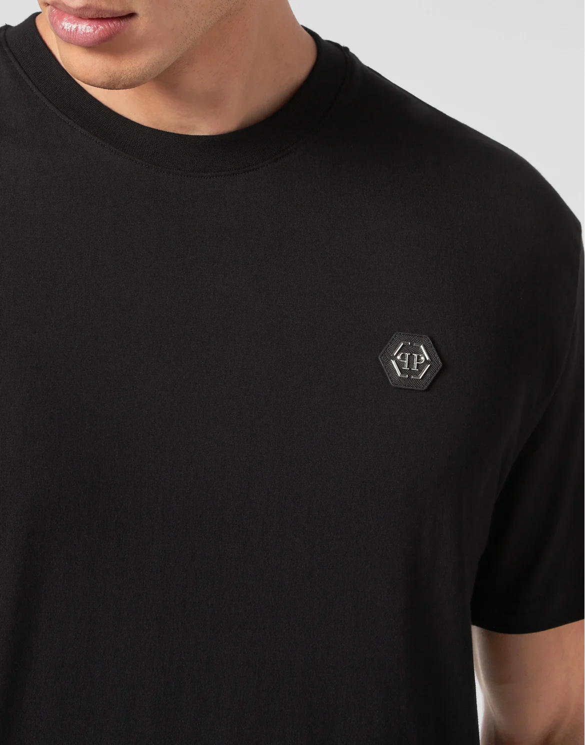 T-shirt Round Neck SS Hexagon, цвет: Черный