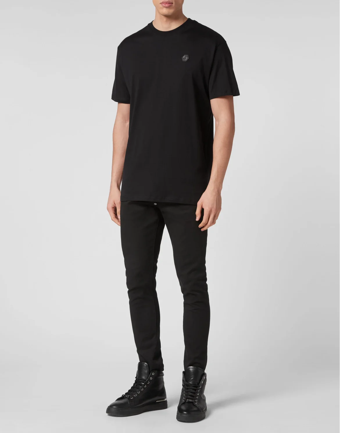 T-shirt Round Neck SS Hexagon, цвет: Черный
