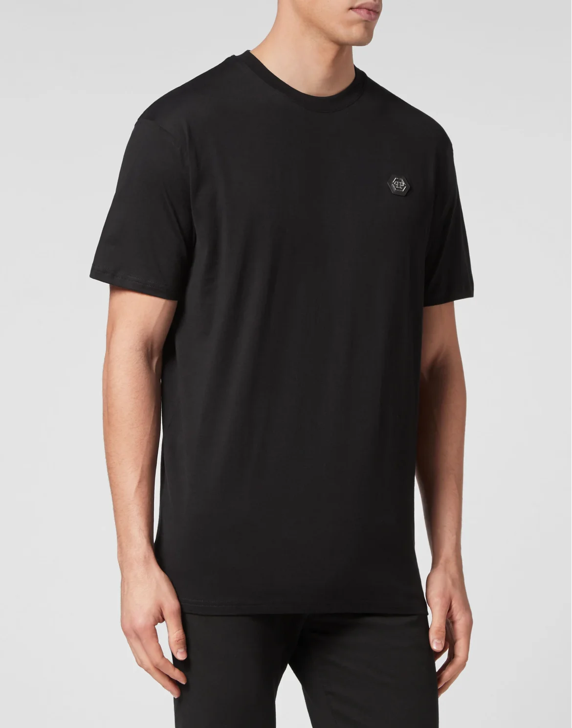 T-shirt Round Neck SS Hexagon, цвет: Черный