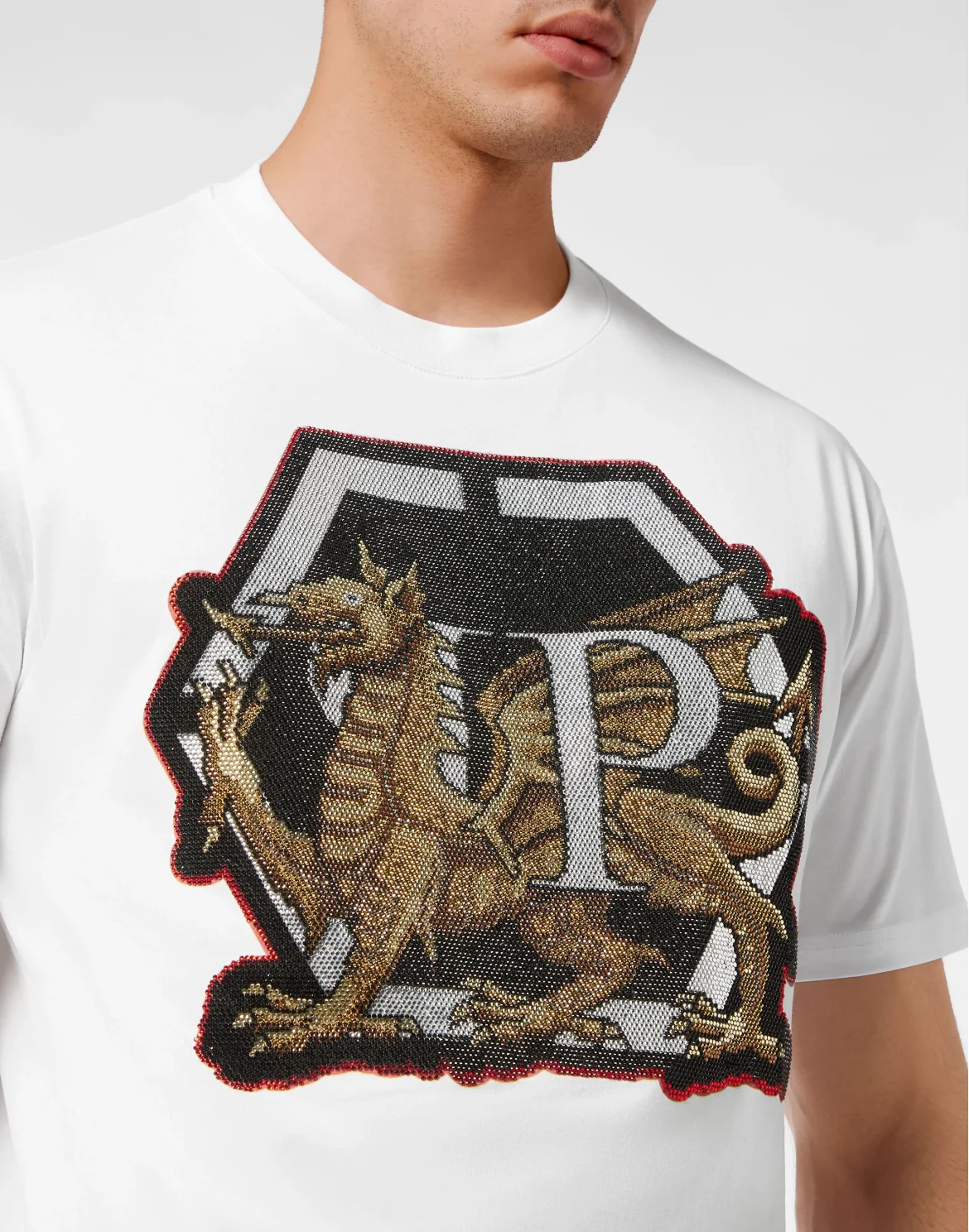 T-shirt Round Neck SS Dragon, цвет: Белый
