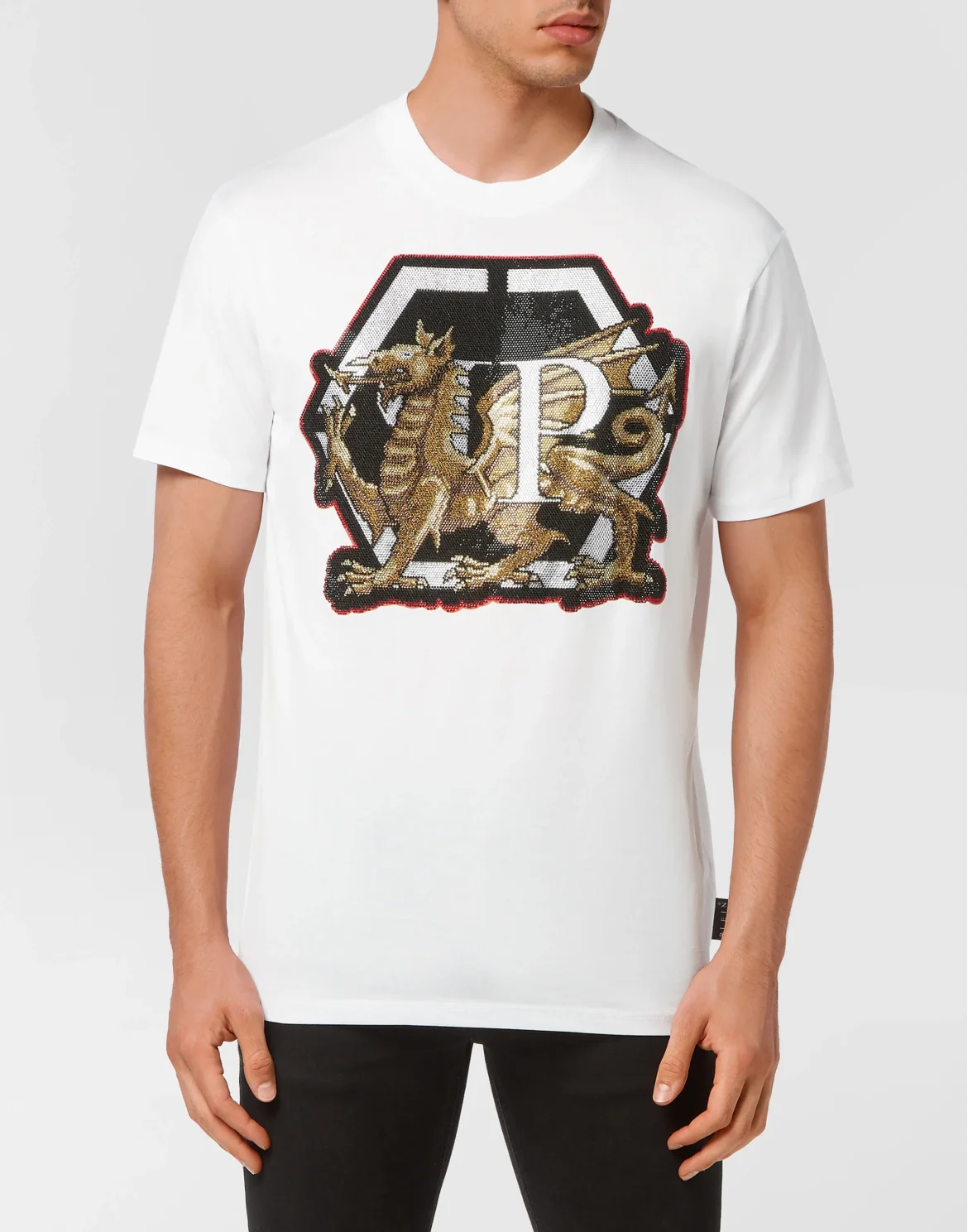 T-shirt Round Neck SS Dragon, цвет: Белый