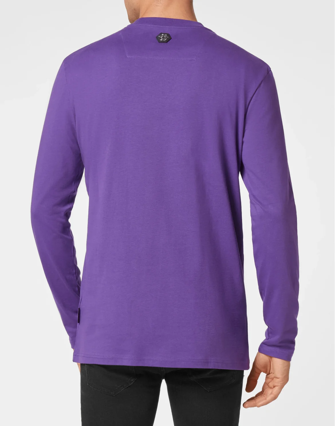 T-shirt Round Neck LS Skull, цвет: Фиолетовый