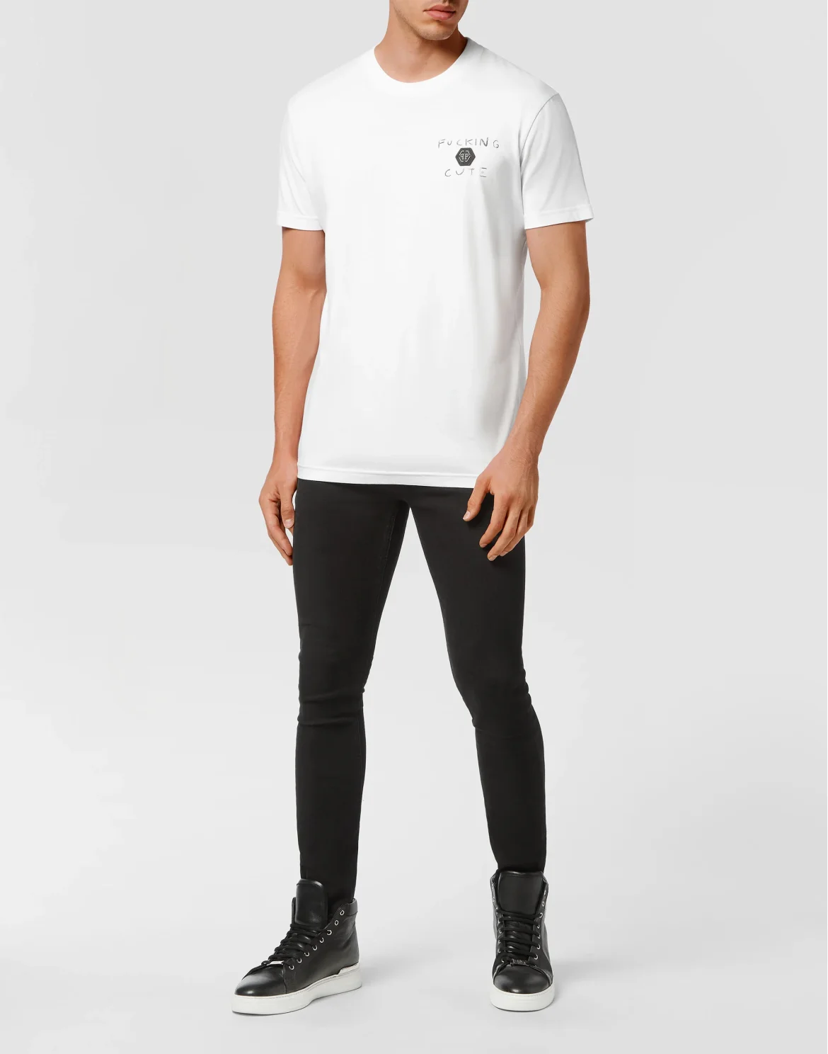 T-shirt Round Neck Teddy Bear, цвет: Белый