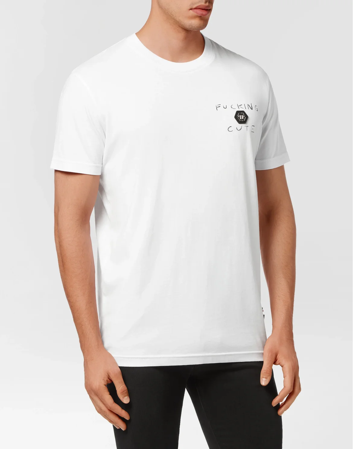 T-shirt Round Neck Teddy Bear, цвет: Белый
