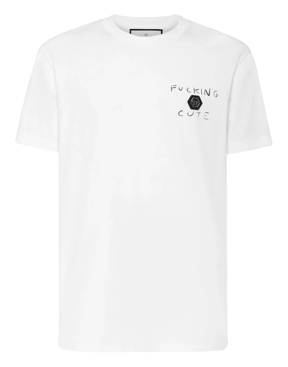 T-shirt Round Neck Teddy Bear, цвет: Белый