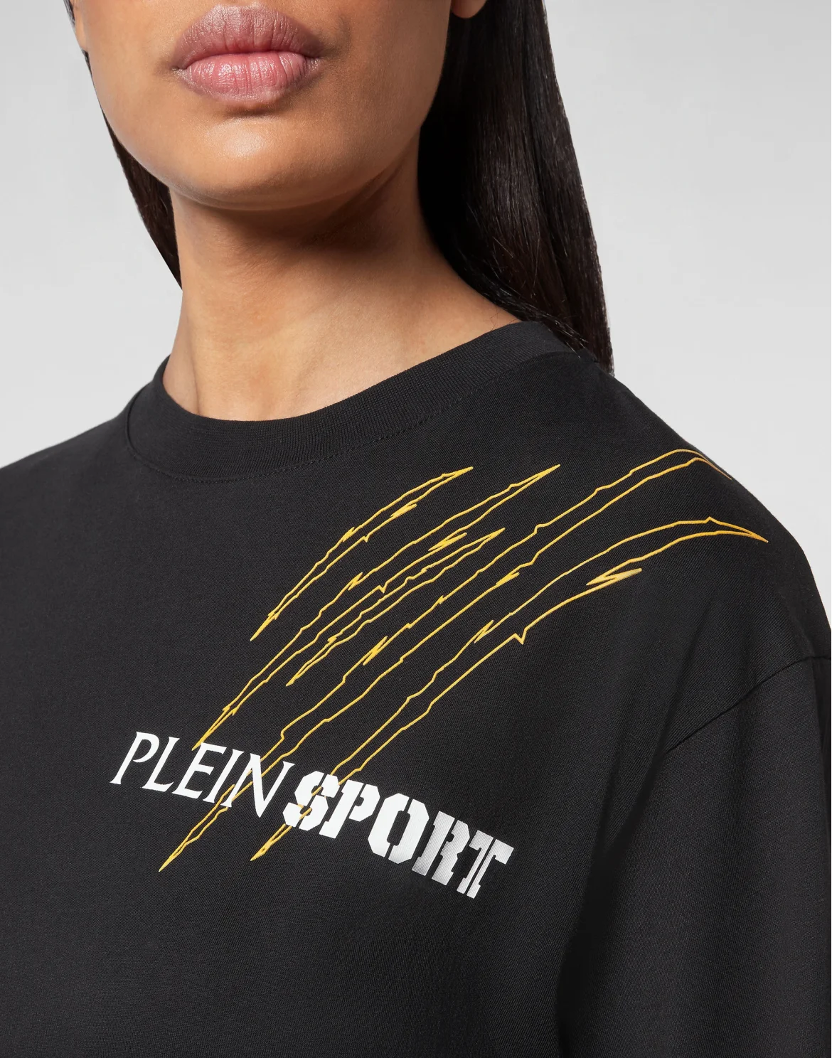 T-shirt Round Neck SS Scratch, цвет: Черный