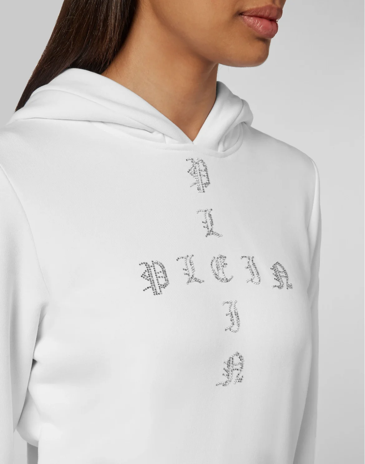 Hoodie sweatshirt Gothic Plein, цвет: Белый
