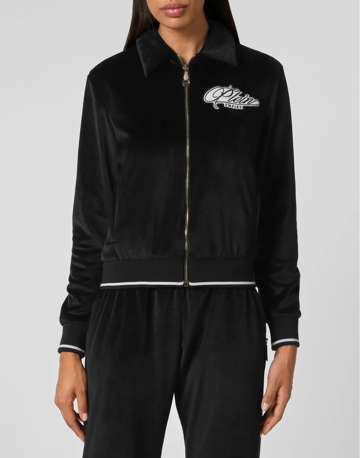 Jogging tracksuit:Top/Trousers, цвет: Черный