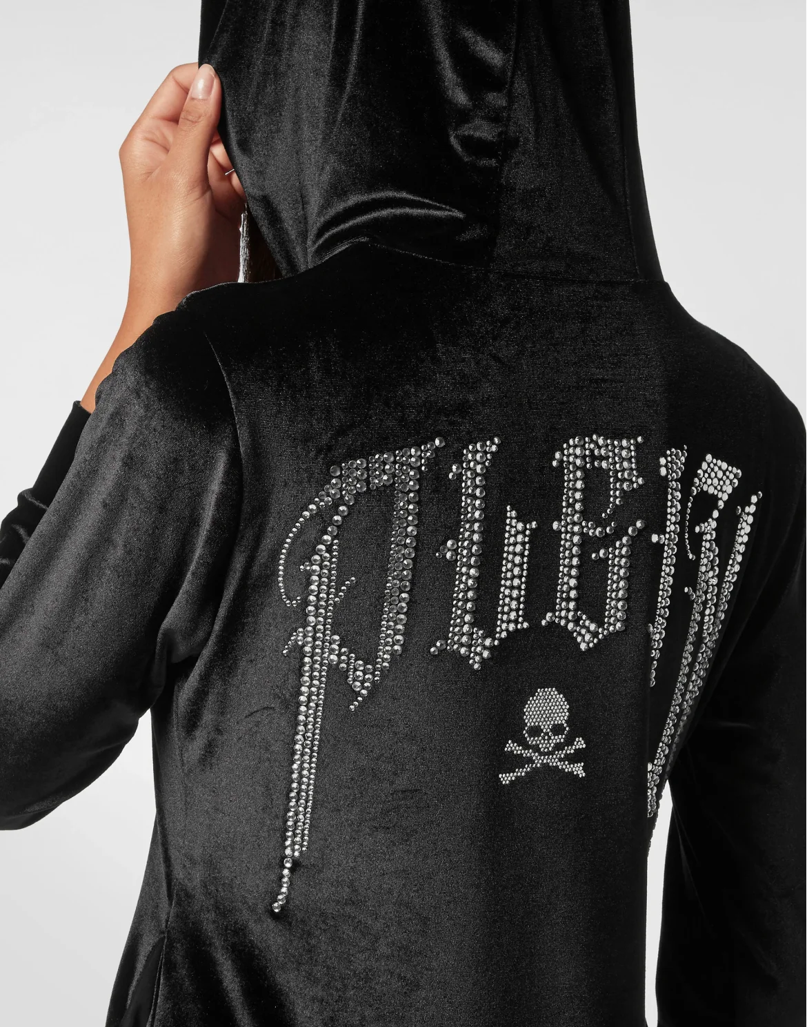 Jogging Pants Gothic Plein with Crystals, цвет: Черный