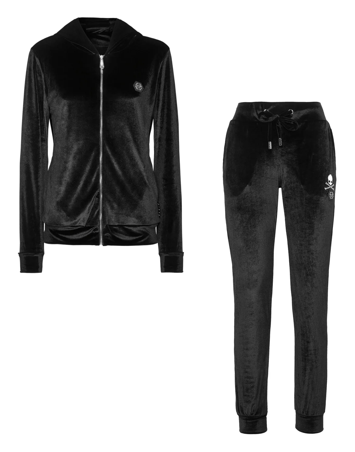 Jogging Pants Gothic Plein with Crystals, цвет: Черный