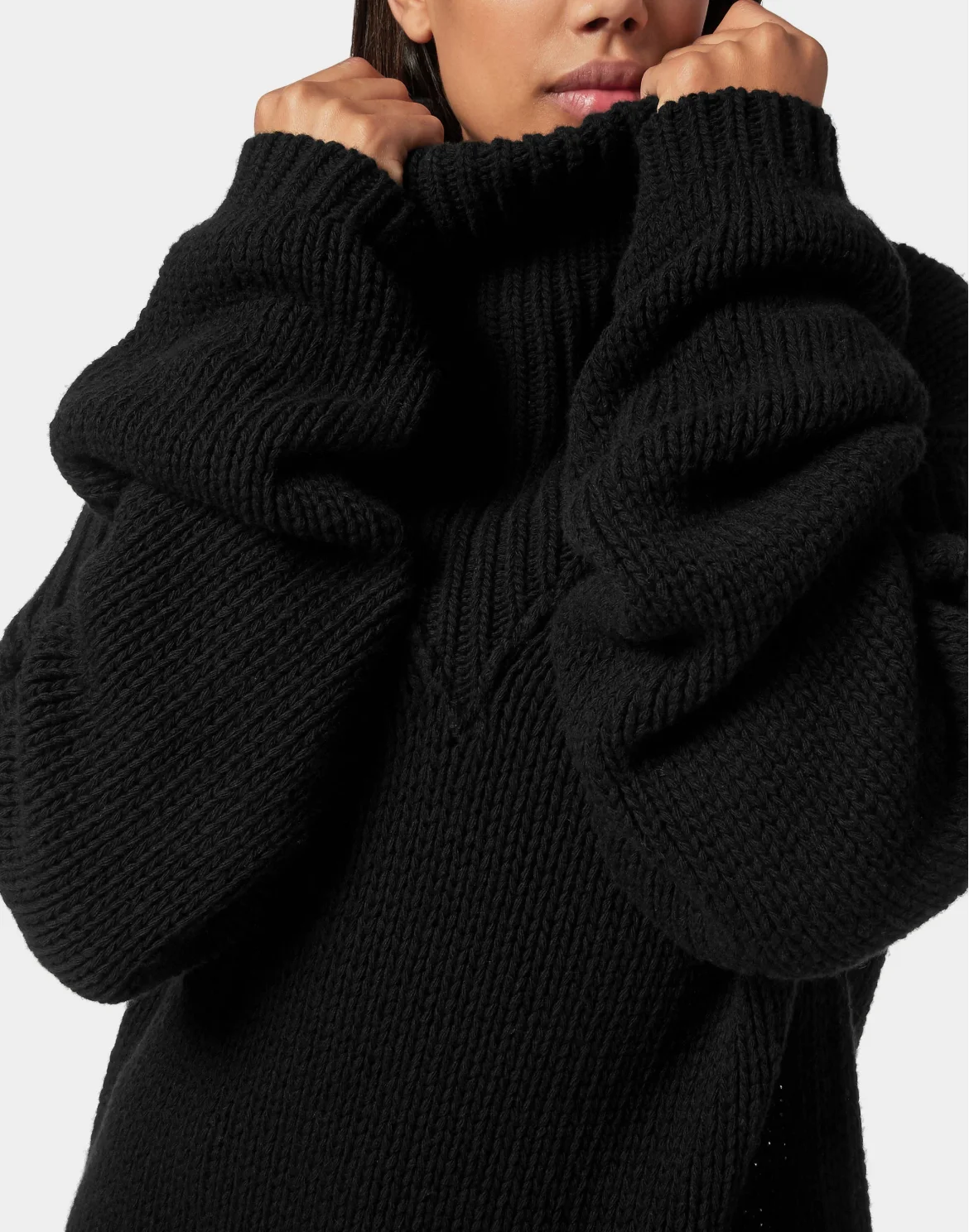 Maxi Pullover Hexagon, цвет: Черный