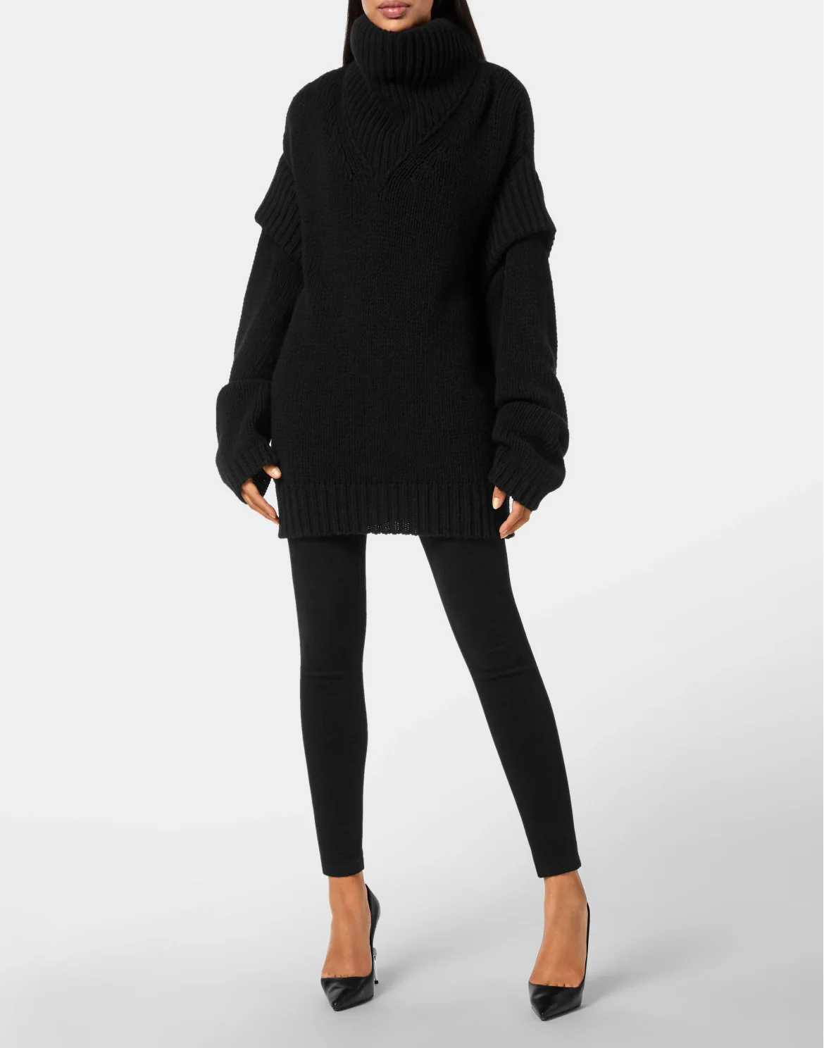 Maxi Pullover Hexagon, цвет: Черный