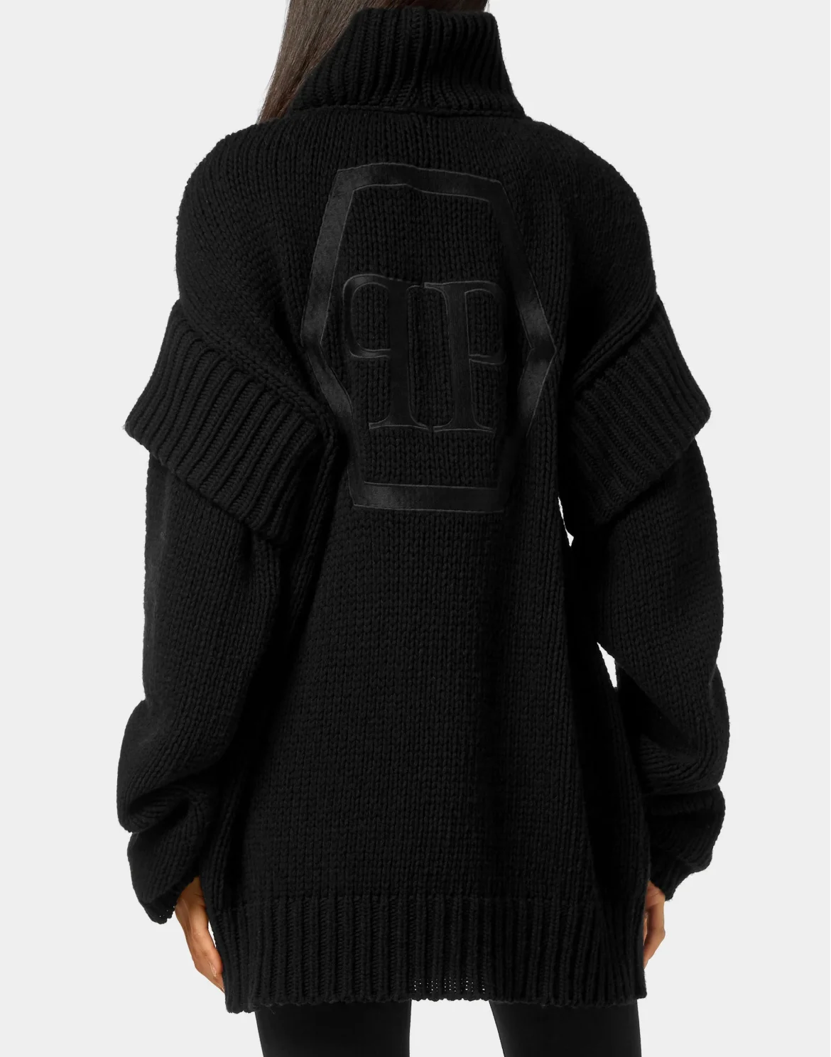 Maxi Pullover Hexagon, цвет: Черный