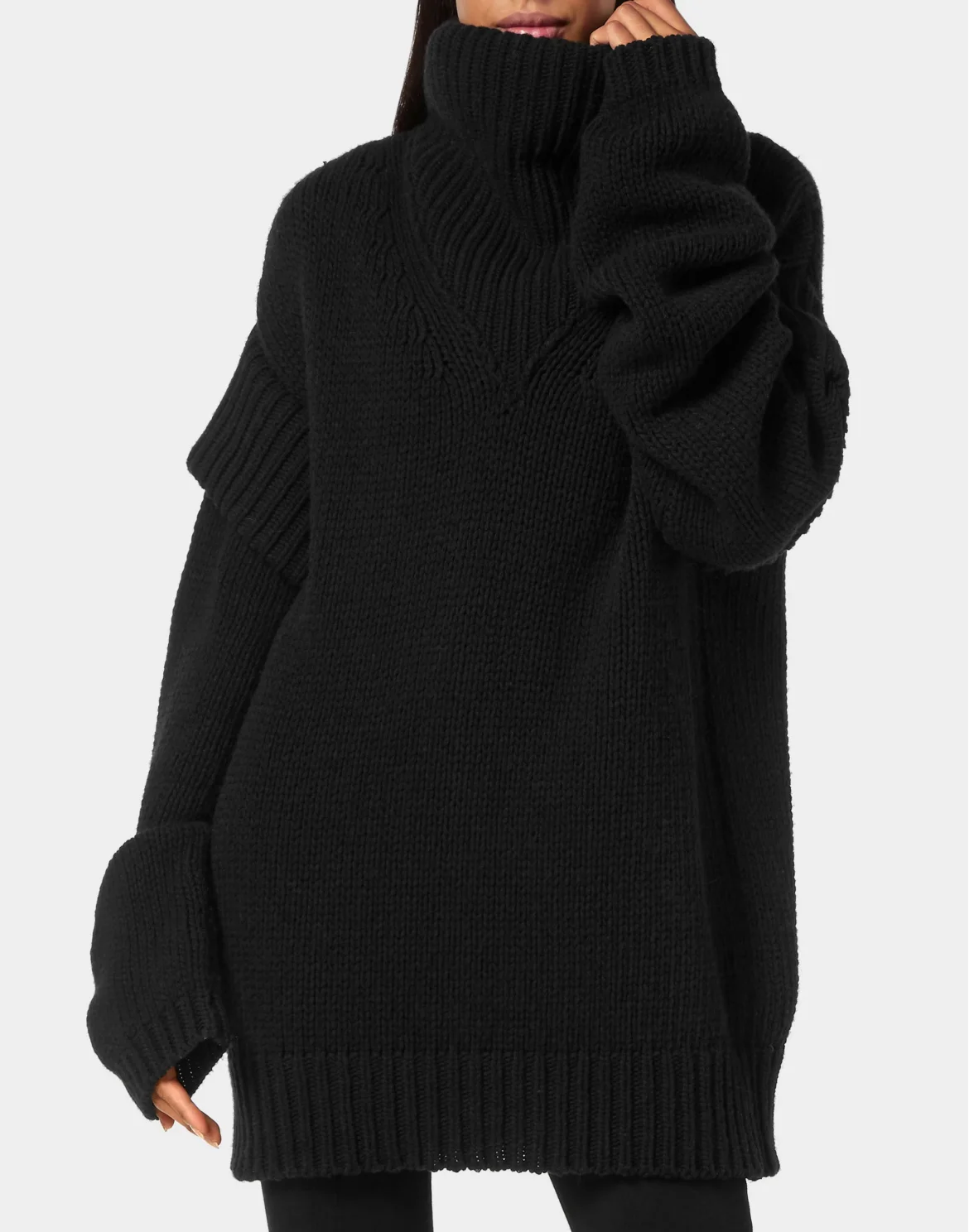 Maxi Pullover Hexagon, цвет: Черный