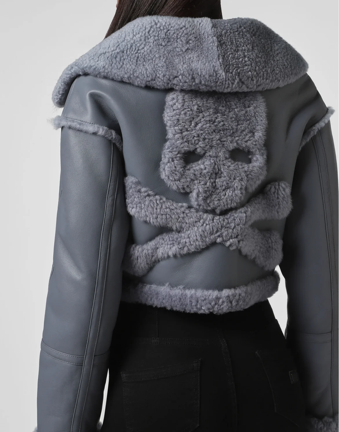 Shearling Jacket Skull, цвет: Голубой