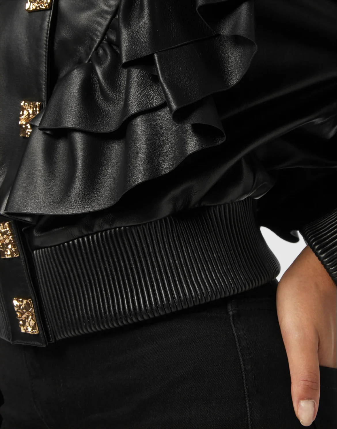 Napa Leather Bomber, цвет: Черный