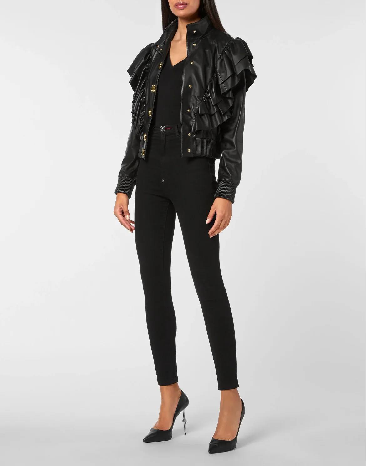 Napa Leather Bomber, цвет: Черный