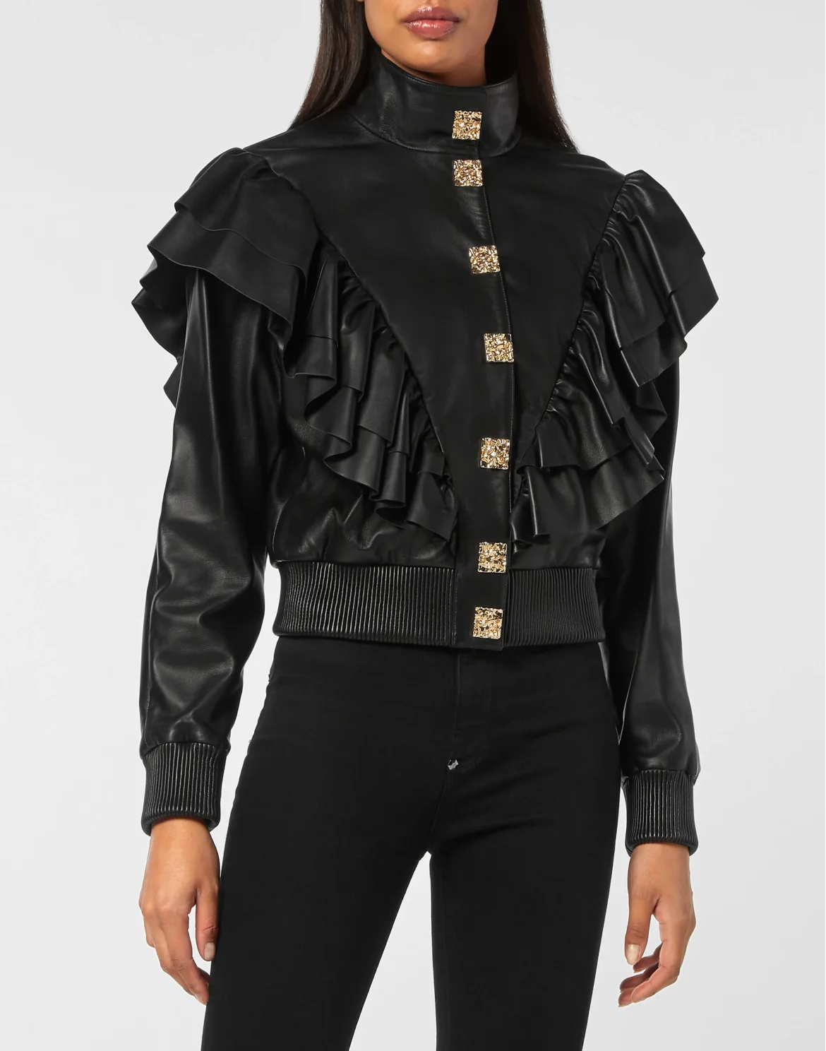 Napa Leather Bomber, цвет: Черный