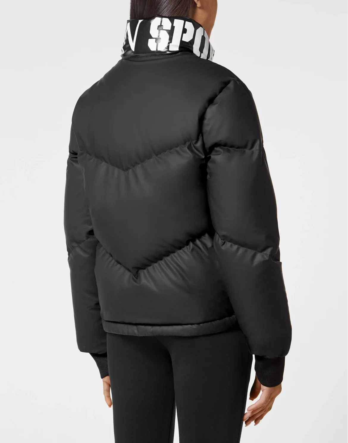 Nylon Down Jacket Tiger, цвет: Черный
