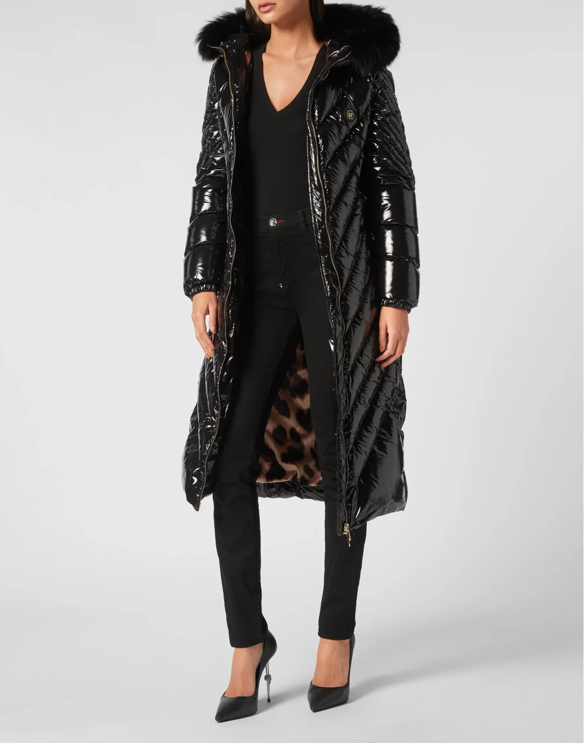 Long Down Jacket, цвет: Черный