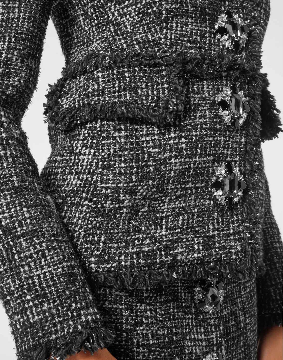Tweed Blazer, цвет: Черный