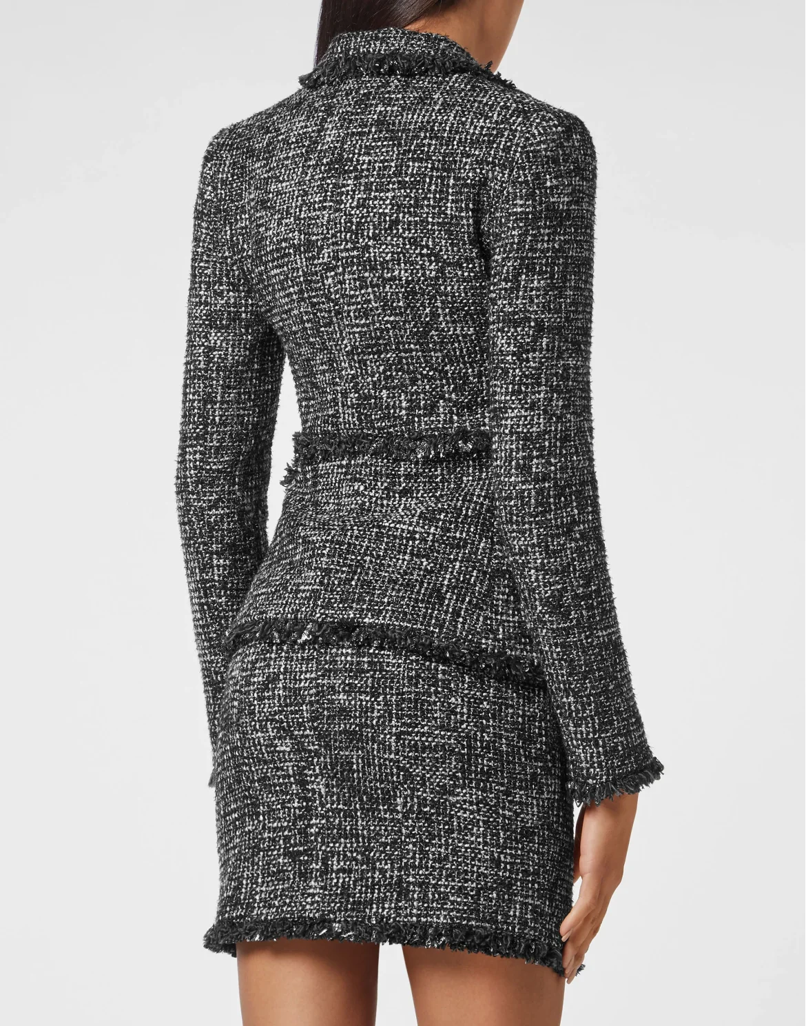 Tweed Blazer, цвет: Черный