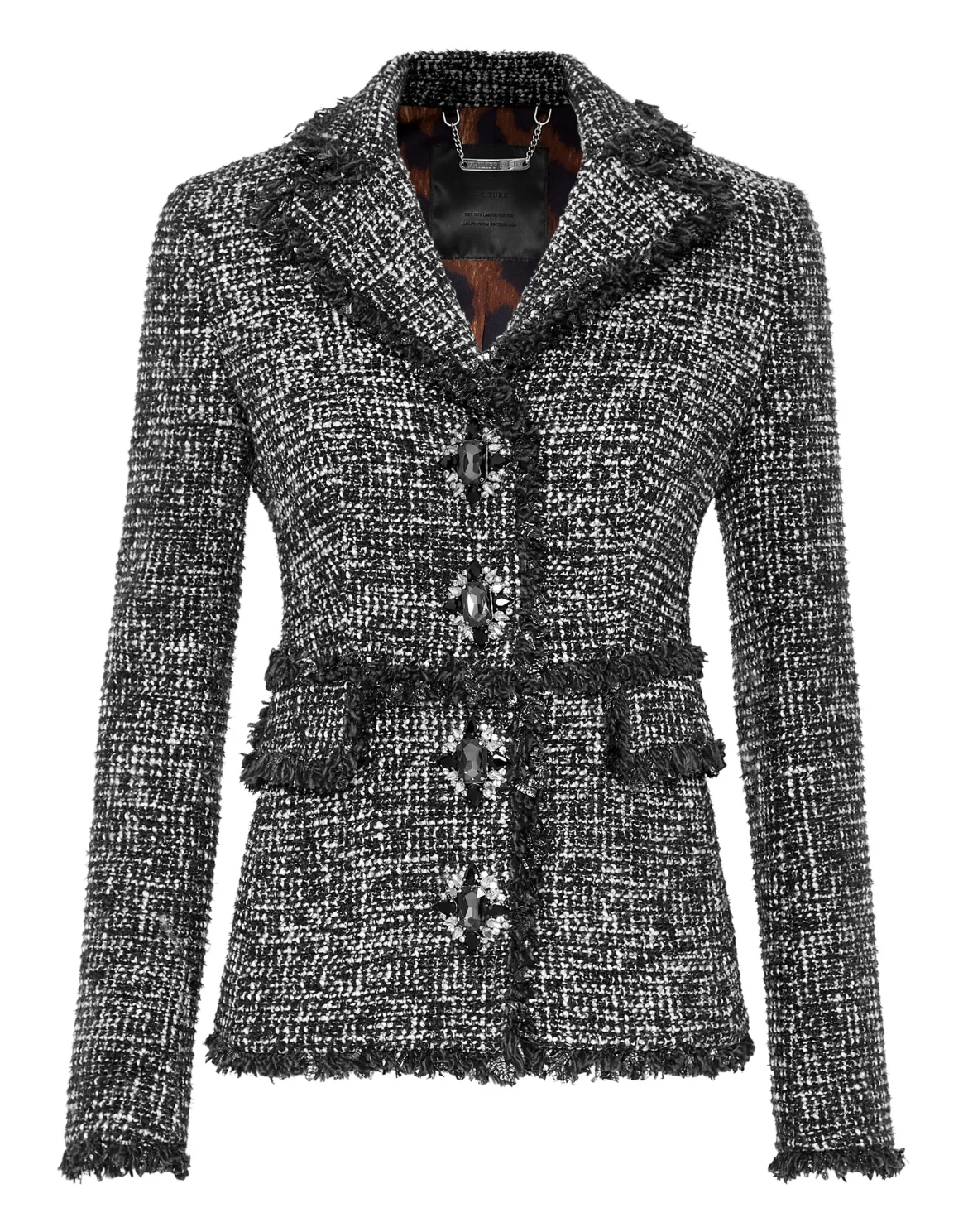 Tweed Blazer, цвет: Черный