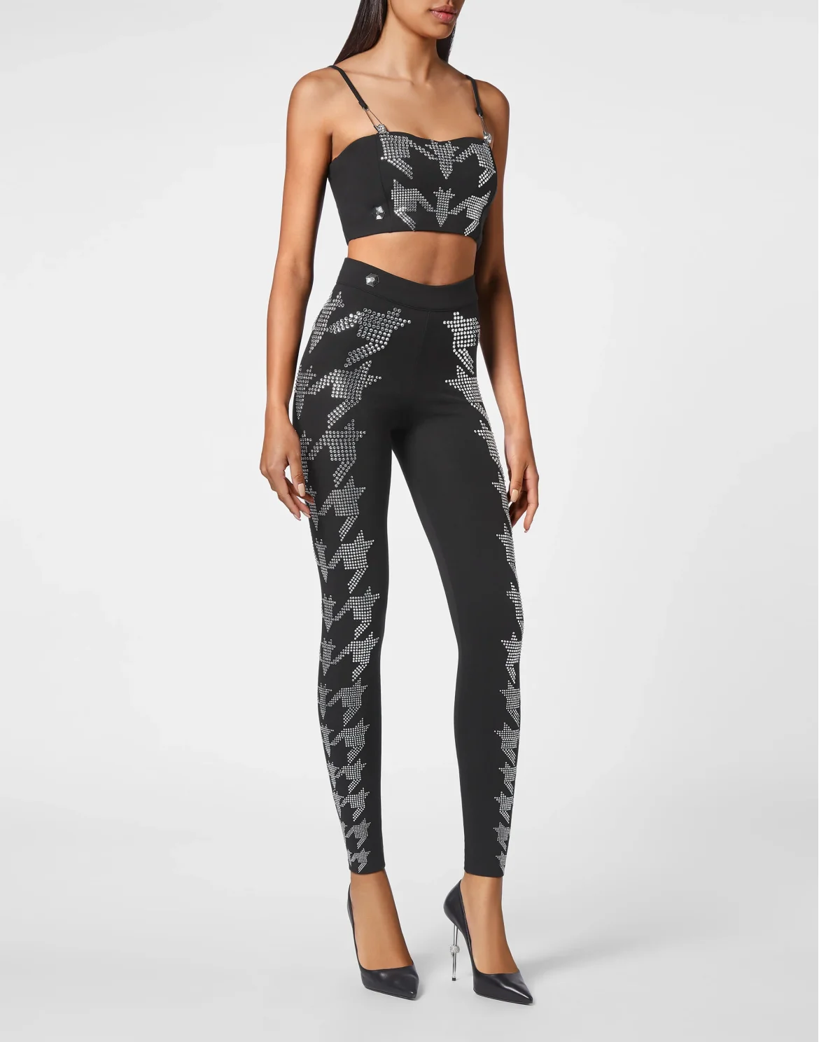 Twin set:Top/Trousers Crystal, цвет: Черный