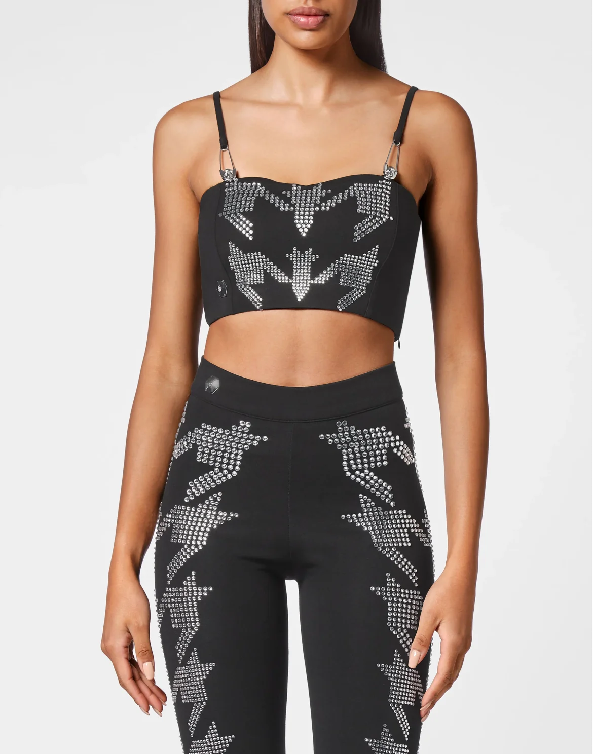 Twin set:Top/Trousers Crystal, цвет: Черный