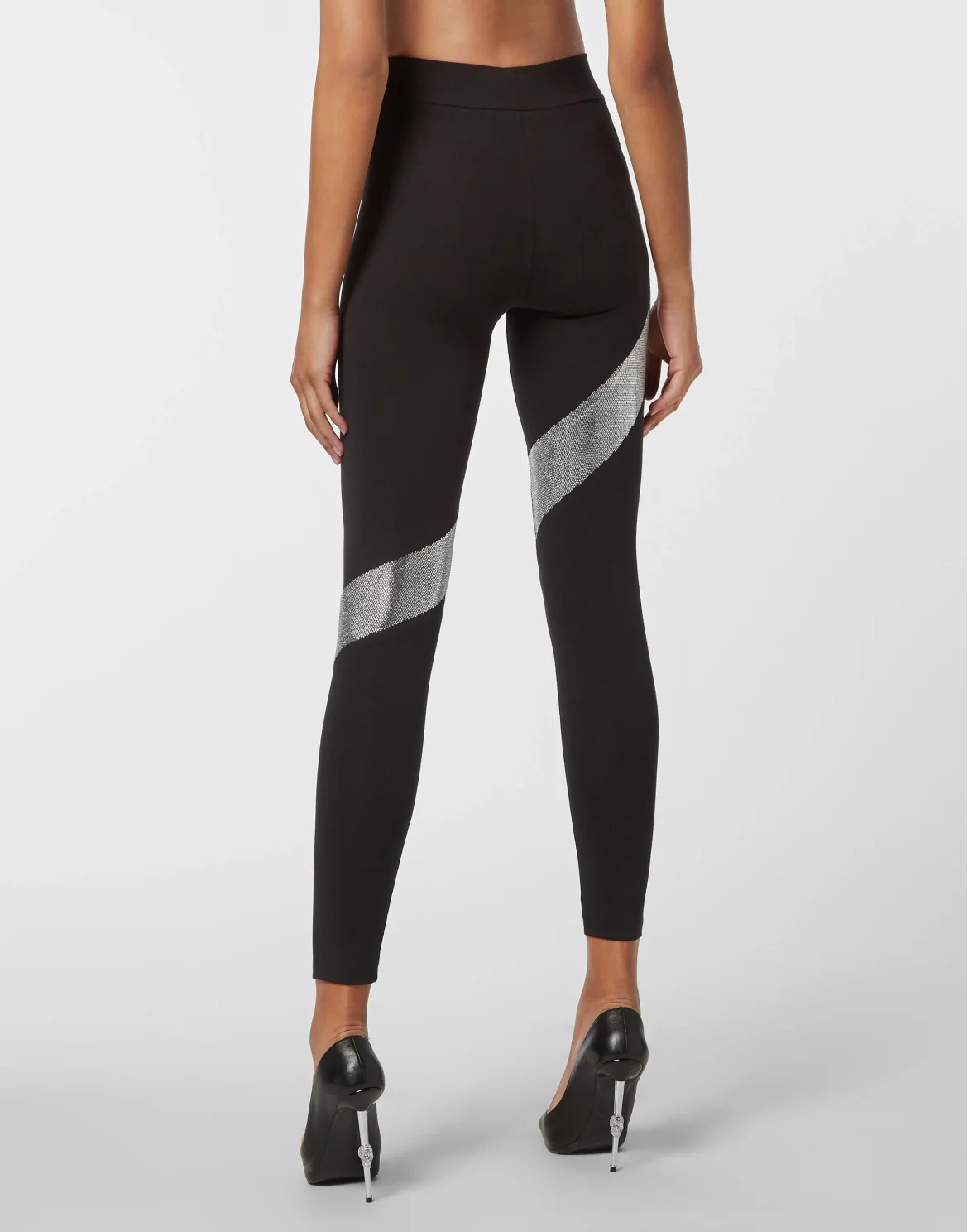 High Waist Leggings Crystal, цвет: Черный