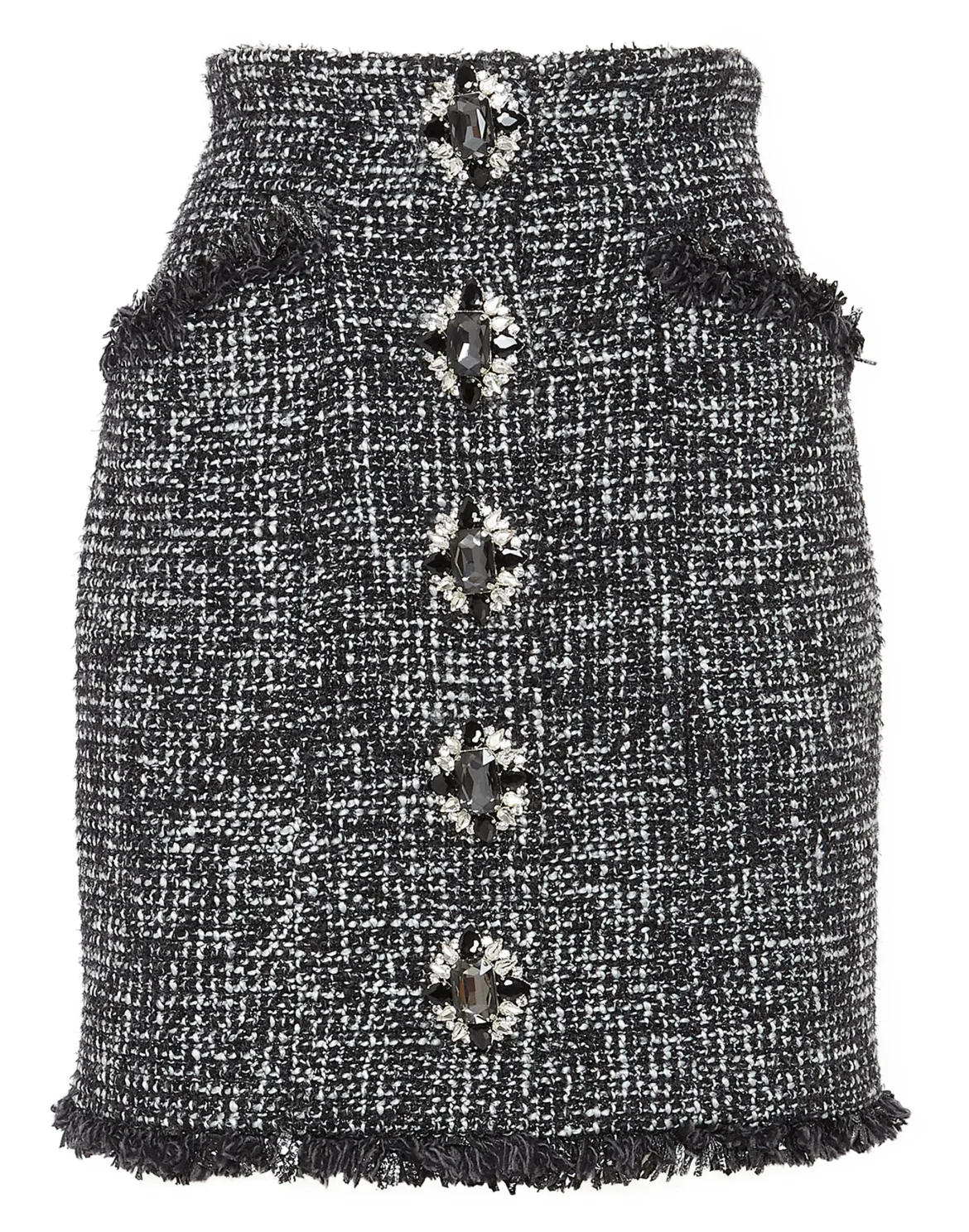 Tweed Skirt, цвет: Черный