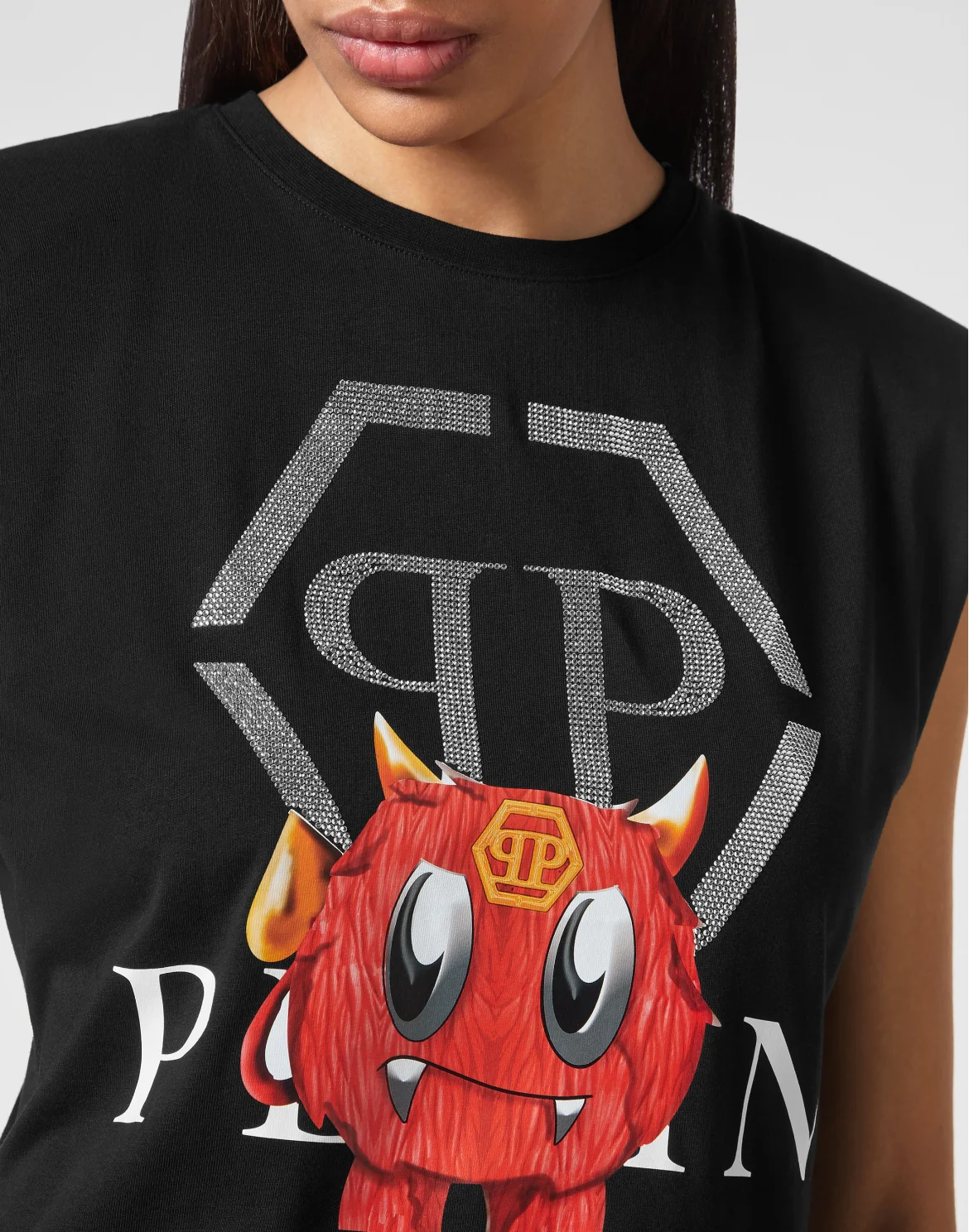 Sleeveless T-shirt, цвет: Черный