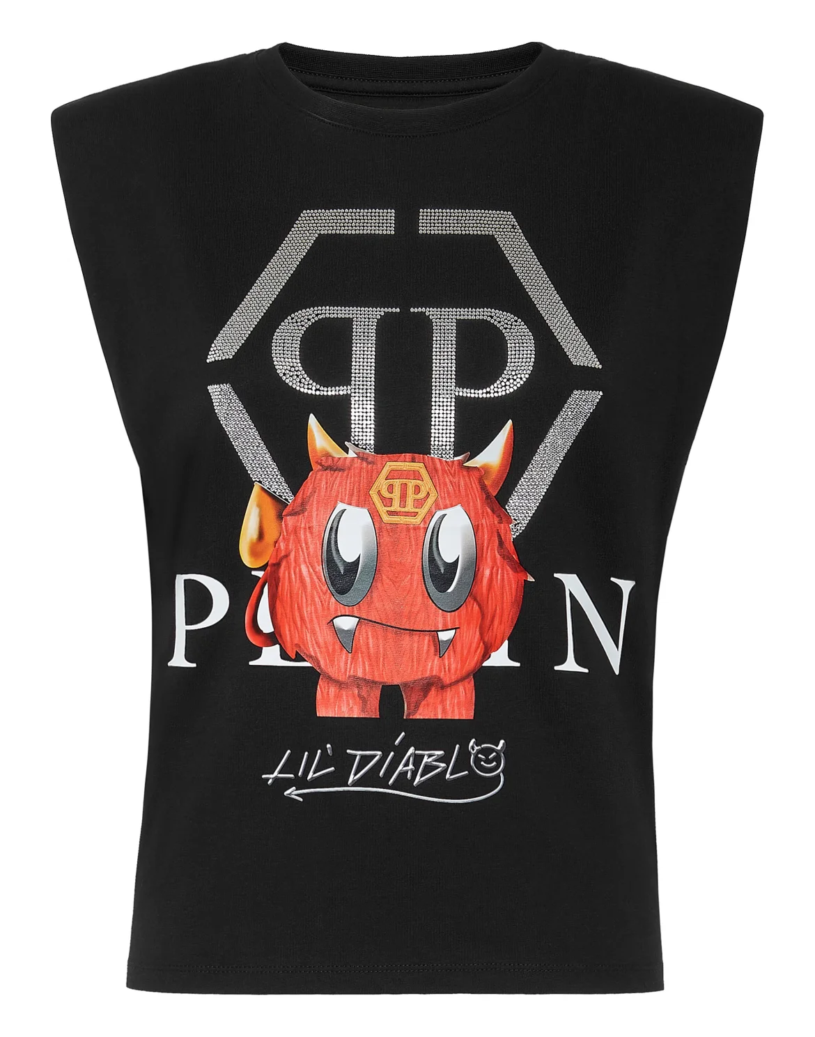 Sleeveless T-shirt, цвет: Черный