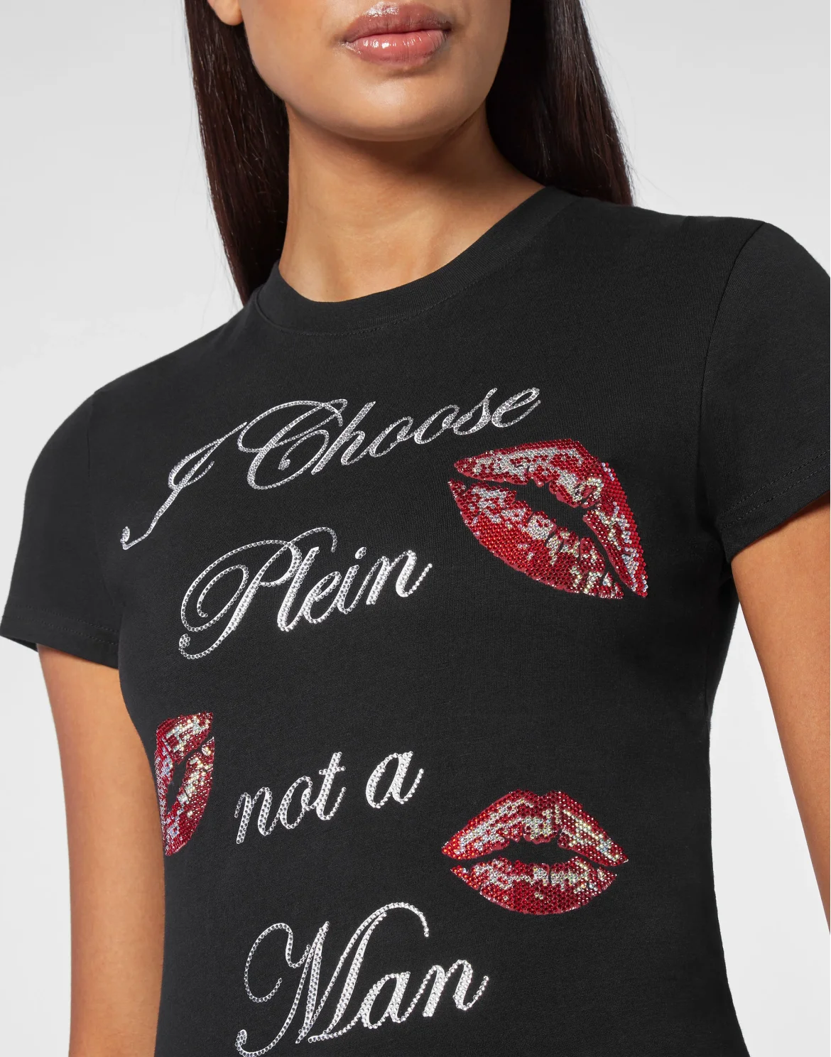 T-shirt Round Neck SS Sexy Pure Fit, цвет: Черный