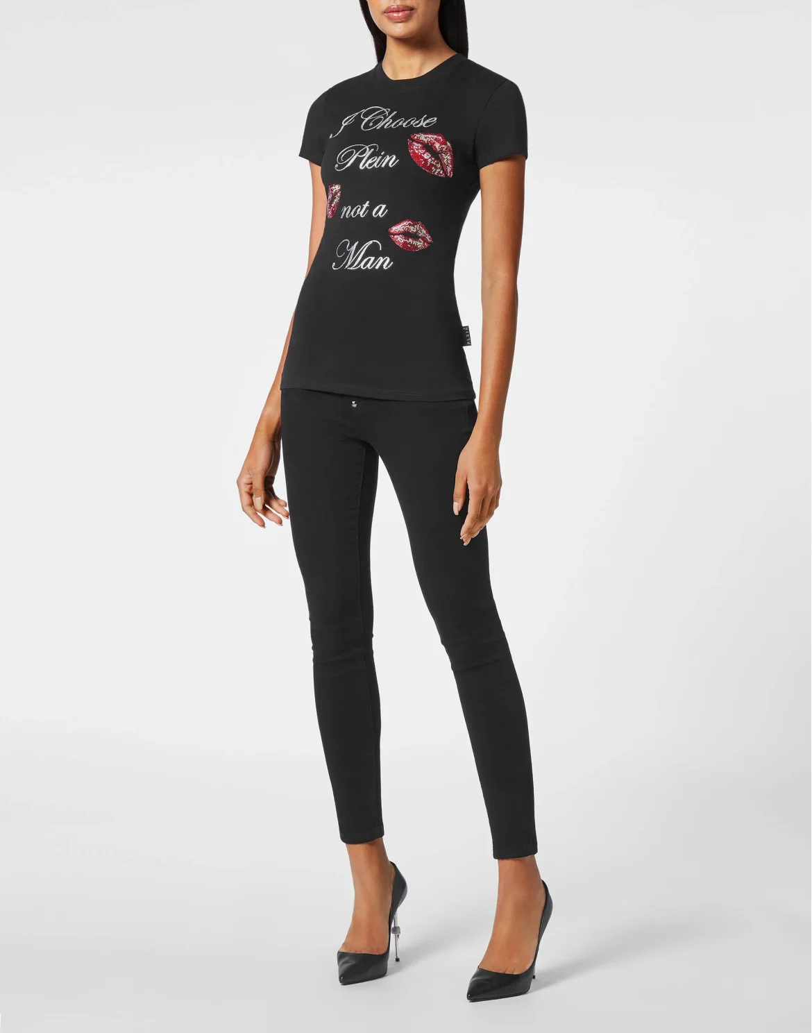 T-shirt Round Neck SS Sexy Pure Fit, цвет: Черный