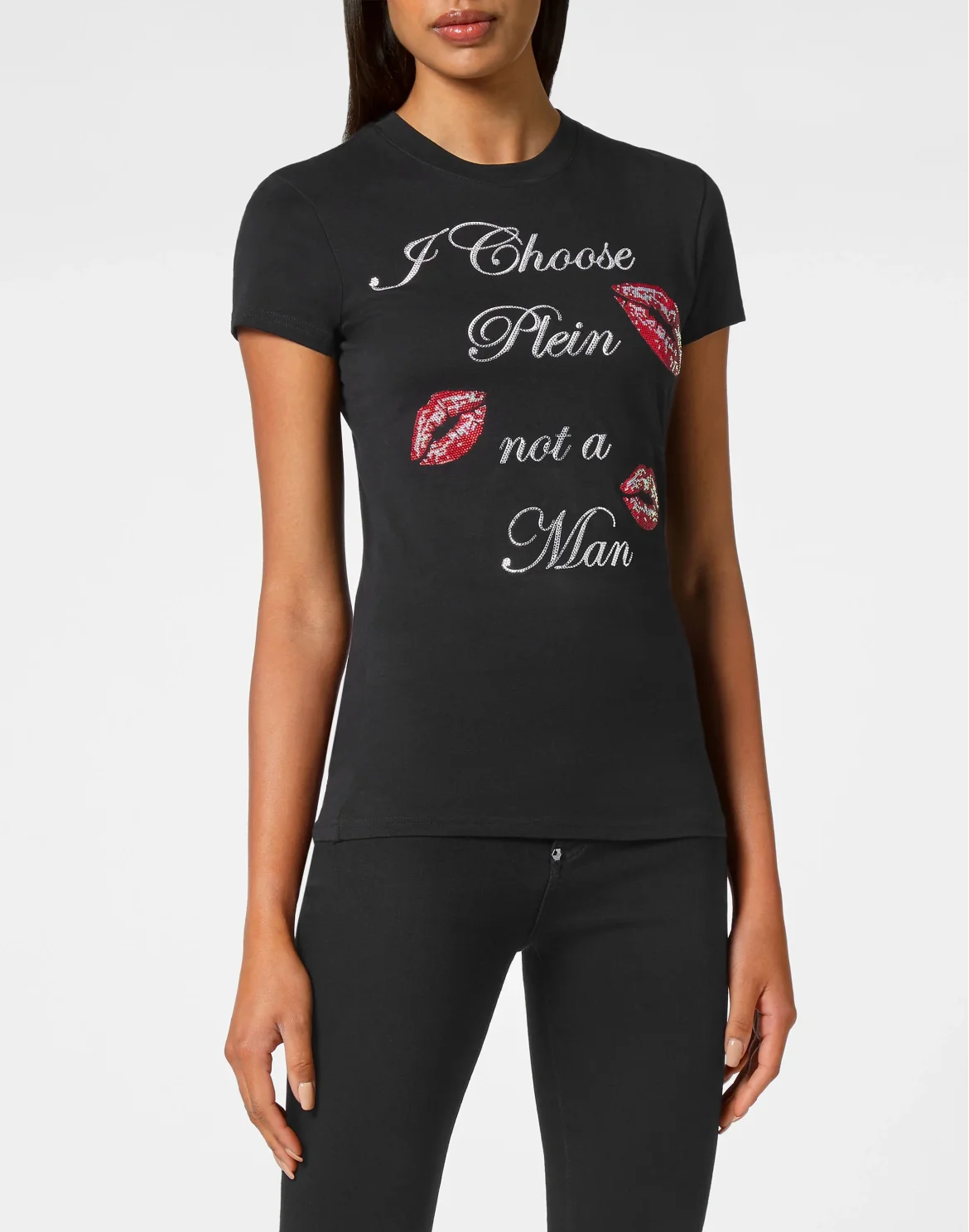 T-shirt Round Neck SS Sexy Pure Fit, цвет: Черный