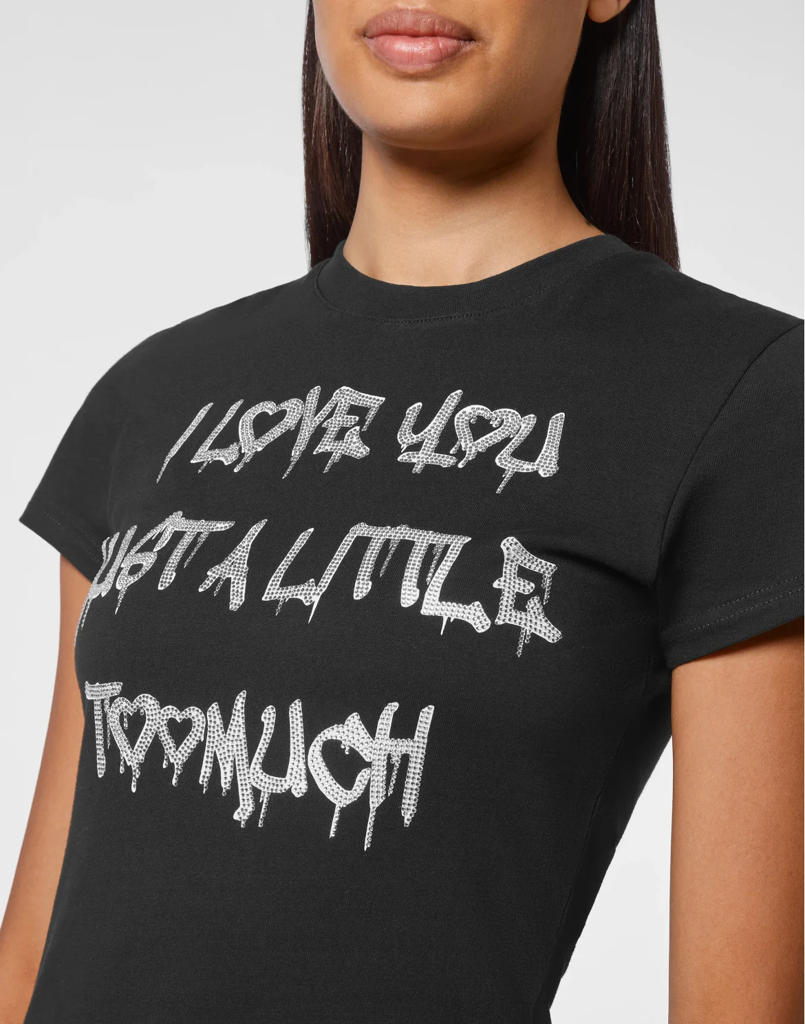T-shirt Round Neck SS Sexy Pure Fit, цвет: Черный