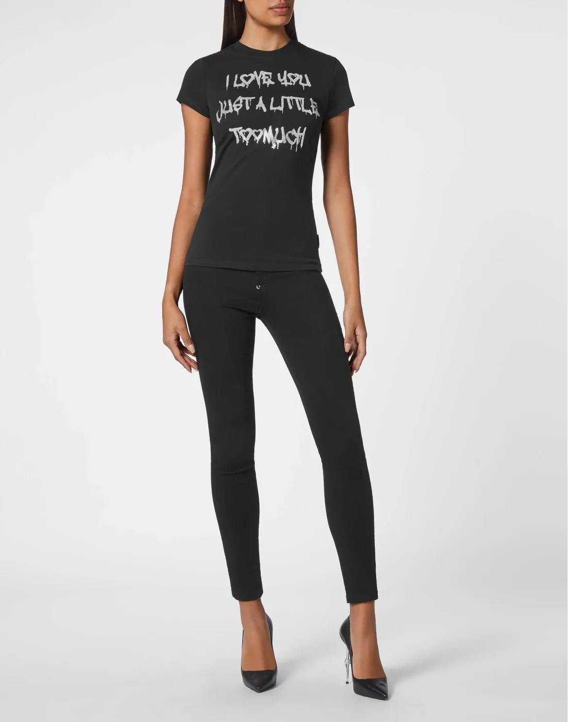 T-shirt Round Neck SS Sexy Pure Fit, цвет: Черный