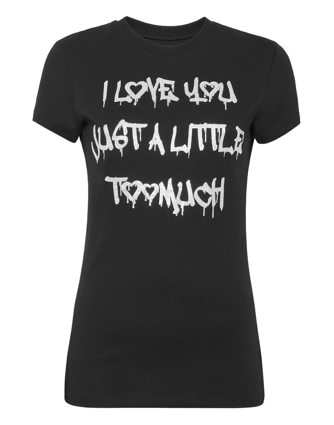 T-shirt Round Neck SS Sexy Pure Fit, цвет: Черный