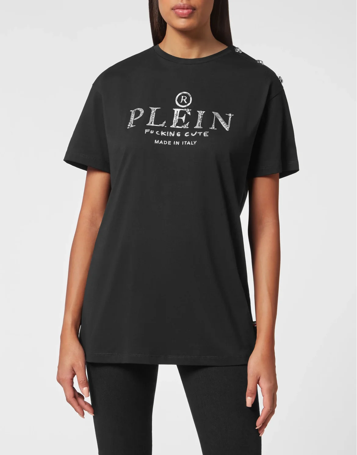 T-shirt Round Neck SS Man Fit, цвет: Черный