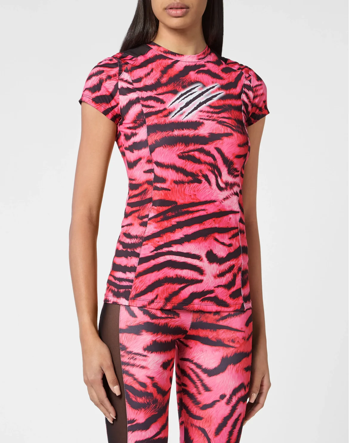 T-shirt Round Neck SS Tiger, цвет: Розовый